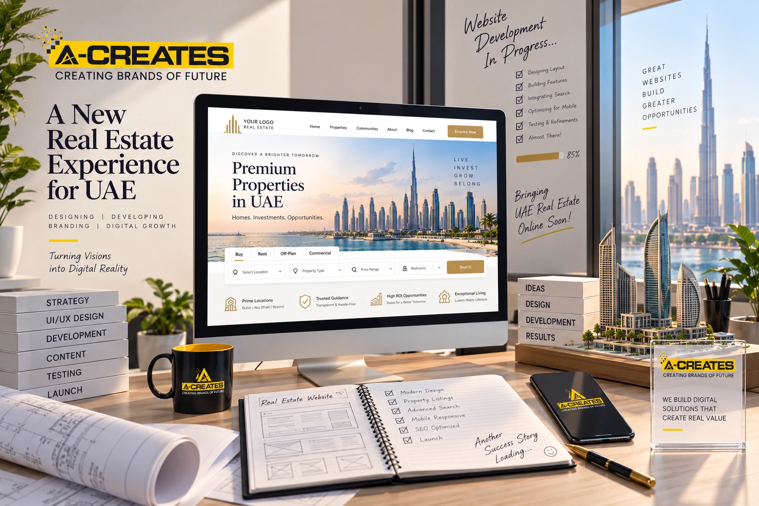 Real estate website design checklist for UAE property businesses