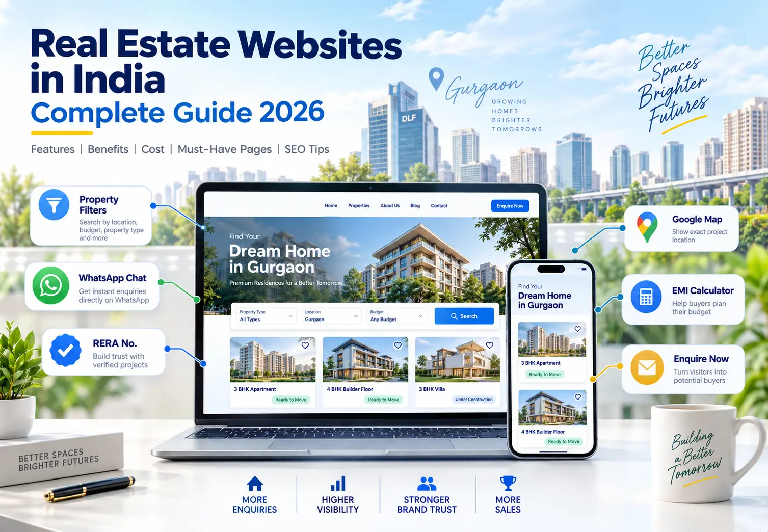 Real estate website development in India complete guide by A-Creates