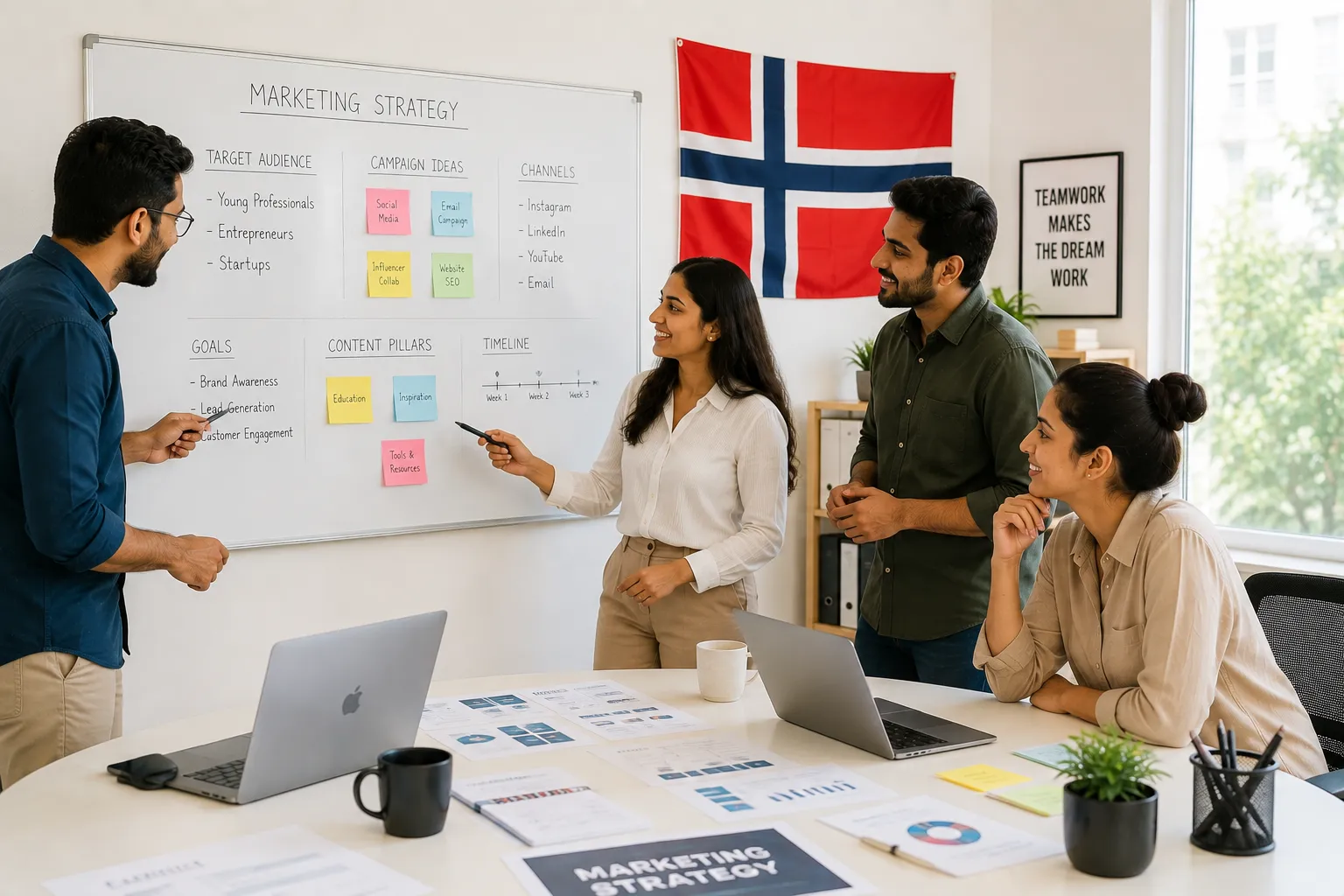 A-Creates digital marketing agency services in Norway - website design, social media, ads and content marketing